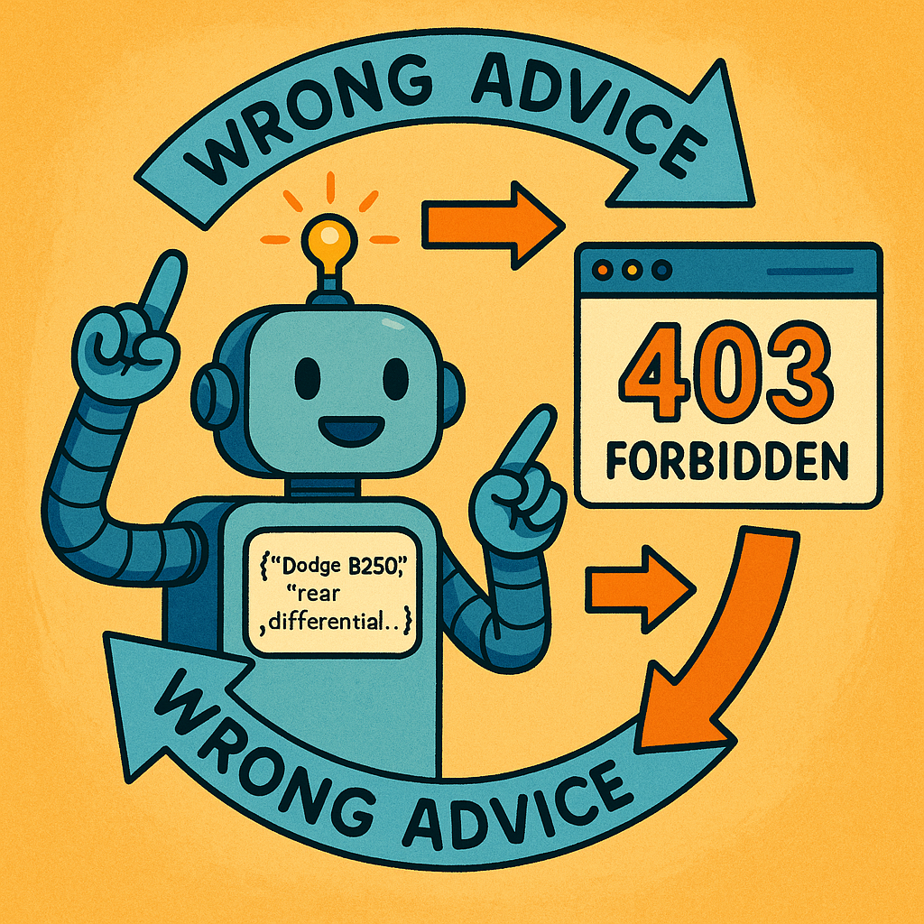 403 error going around in circles