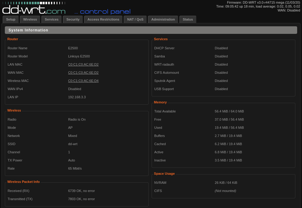 Configuring an old Linksys device as a wifi access point