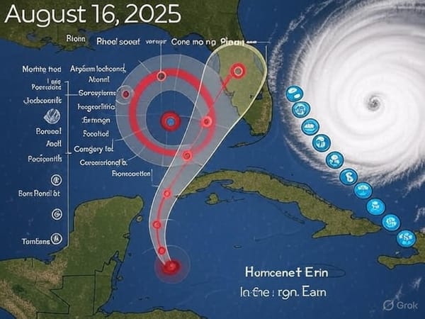 Hurricane Erin 2025 Grok-4 conversation